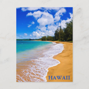 Tropisches Strandparadies, Hawaii Postkarte