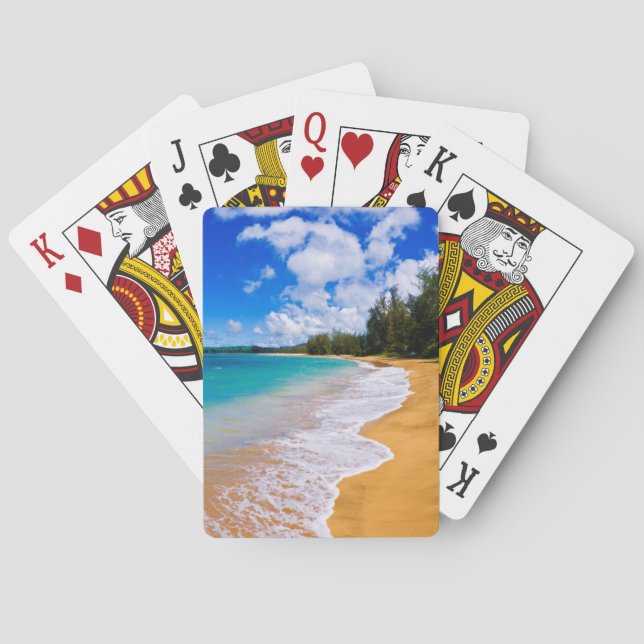 Tropisches Strandparadies, Hawaii Spielkarten (Rückseite)