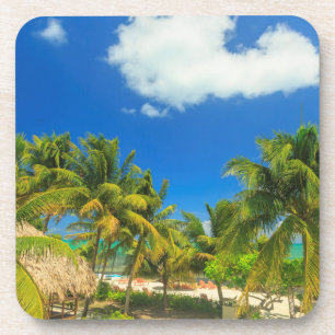 Tropisches Strandresort, Belize Untersetzer