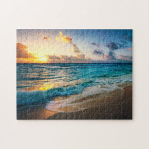 Tropisches Strandspielpuzzle Puzzle