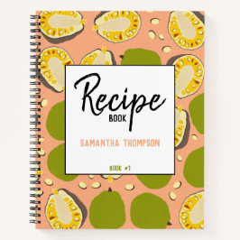 Tropisches Summer Jackfrucht Muster - Rezept Kochb Notizbuch
