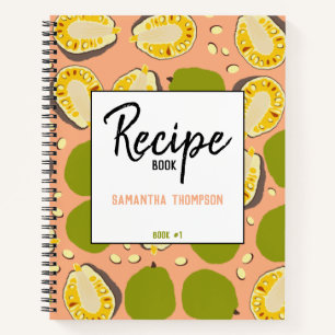 Tropisches Summer Jackfrucht Muster - Rezept Kochb Notizbuch