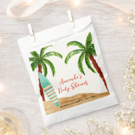 Tropisches Surf Baby an Bord Babydusche Geschenktütchen