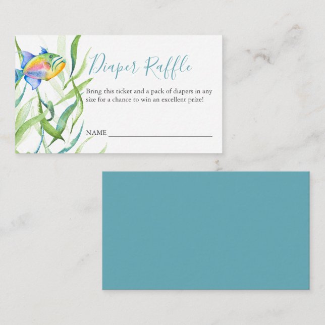 Tropisches Thema Diapier Einladung zur Einladung (Vorne/Hinten)