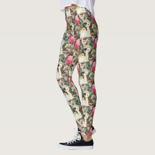 Tropisches Tiermuster Leggings