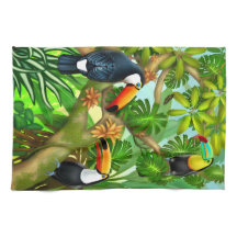 Tropisches Toucan Dschungel-Küchen-Tee-Tuch