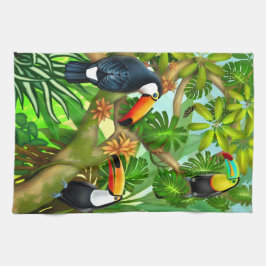 Tropisches Toucan Dschungel-Küchen-Tee-Tuch Küchentuch