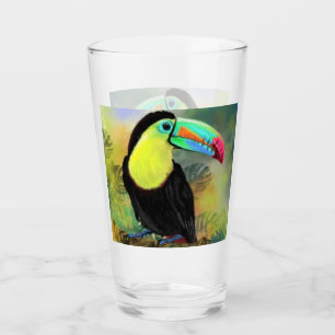 Tropisches Toucan-Glas Glas