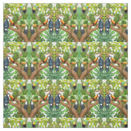 Tropisches Toucan Vogel-Gewebe Stoff