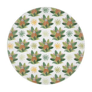 Tropisches Trägheits-Muster Schneidebrett