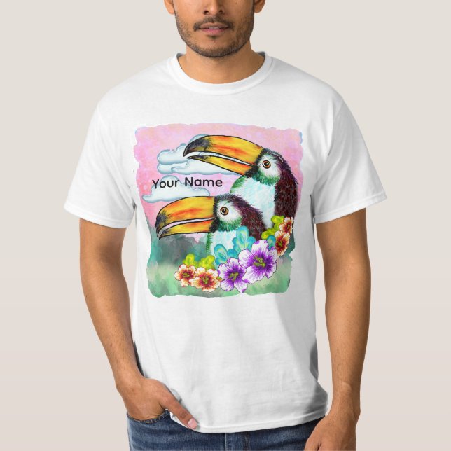 Tropisches Tukane T-Shirt (Vorderseite)