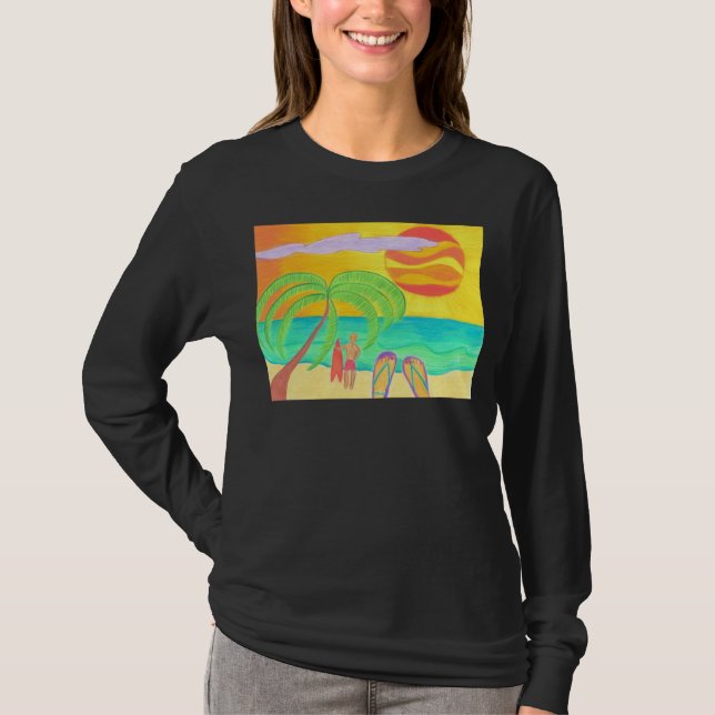 Tropisches Twilight Glow T-Shirt (Vorderseite)