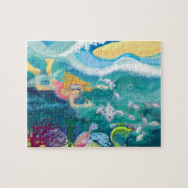 Tropisches Urlaubsswimmen Puzzle