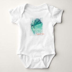 Tropisches Vibes Palmenblatt Baby-Body Baby Strampler