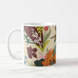 Tropisches Vintages Blumenband Kaffeetasse