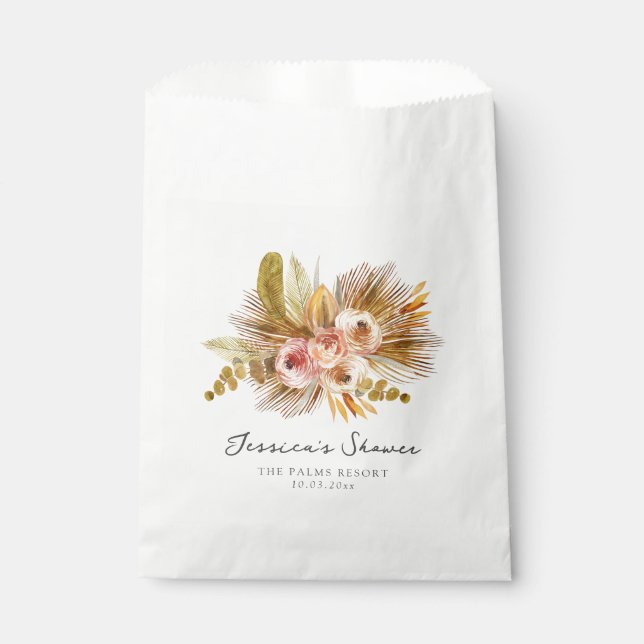 Tropisches Vintages Brautparty Geschenktütchen (Vorderseite)