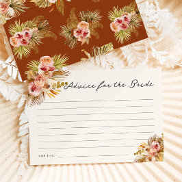 Tropisches Vintages Gutachten für die Braut Begleitkarte