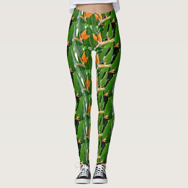 TROPISCHES VÖGEL VON PARADISCH LEGGINGS (Vorderseite)