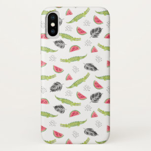 Tropisches Wassermelon und Krokodilmuster Case-Mate iPhone Hülle