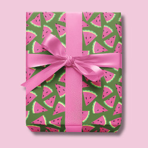 Tropisches Wassermelonen-Sommer-Muster Geschenkpapier