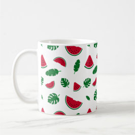 Tropisches Wassermelonen-Sommer-Nahtloses Muster Kaffeetasse