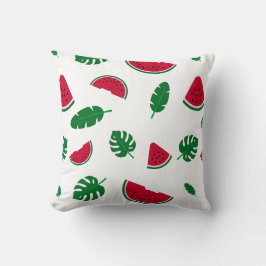 Tropisches Wassermelonen-Sommer-Nahtloses Muster Kissen