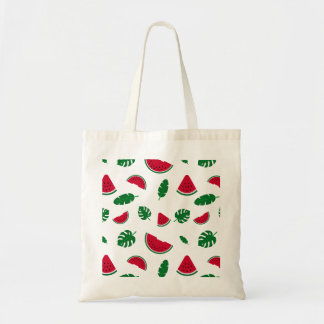 Tropisches Wassermelonen-Sommer-Nahtloses Muster Tragetasche