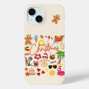 Tropisches Weihnachten Case-Mate iPhone Hülle