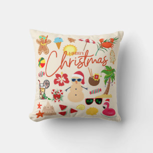 Tropisches Weihnachten Kissen