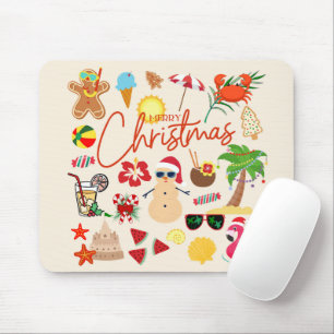 Tropisches Weihnachten Mousepad