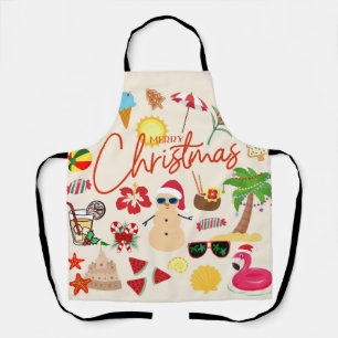 Tropisches Weihnachten Schürze