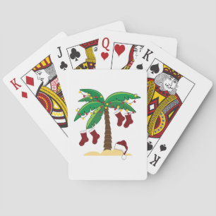 Tropisches Weihnachten Spielkarten