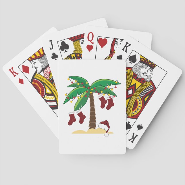 Tropisches Weihnachten Spielkarten (Rückseite)