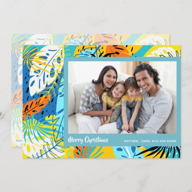 Tropisches Weihnachtsgebäck Feiertagskarte (Vorne/Hinten)