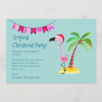 Tropisches Weihnachtsgebäck Party Pink Flamingo