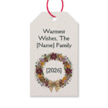 Tropisches Weihnachtskranz-Geschenk-Anhänger