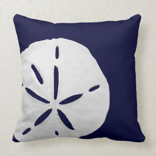 Tropisches weißes Sand Dollar Marine Blue Beach Kü Kissen