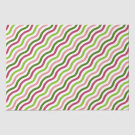 Tropisches Wellenpapier mit einfachem Streifen Seidenpapier