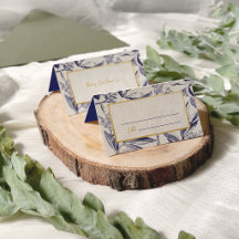 Tropisches Wesen Blau und Goldene Hochzeit