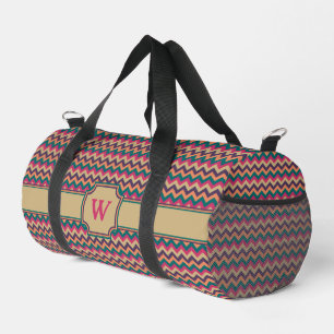 Tropisches Zickzack Duffle Bag