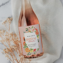 Tropisches Zitrusfrüchte-Brautparty