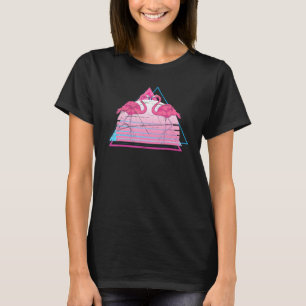 Tropisches Zoo-Tier Exotischer Vogel 80er Vaporwa T-Shirt