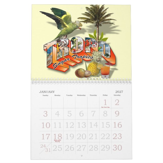 troposphärisches Jahr Kalender (Jan 2027)