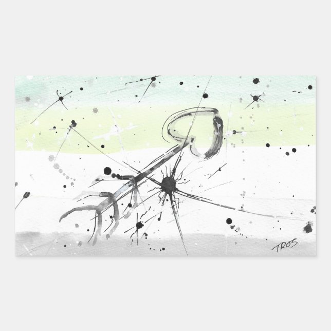 TROS Aromanttic (Aro) Pride Flag Stickers (Vorderseite)