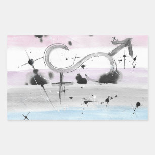 TROS Genderfluid Pride Flag Aufkleber