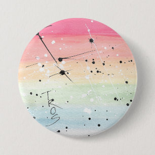 TROS Rainbow LGBT Pride Button (Größe auswählen)