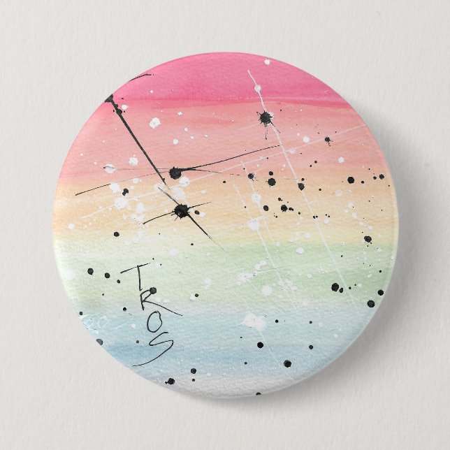 TROS Rainbow LGBT Pride Button (Größe auswählen) (Vorderseite)