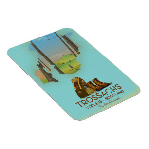 Trossachs Stirling Schottland Wanderposter Magnet