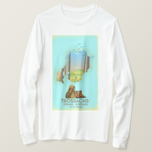 Trossachs Stirling Schottland Wanderposter T-Shirt