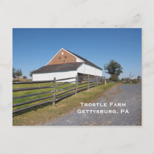 Trostle Barn in Gettysburg - Palästinensische Behö Postkarte